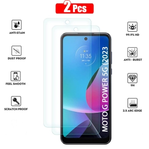 XCRS Tempered Glass, with Accurate Touch, Screen Protector for Motorola Moto G Power 5G (2023) [pack of 2]