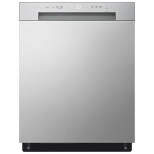 LG 24" 52dB Front-Control Sense Clean Dynamic Dry Dishwasher ENERGY STAR (LDFC2423V) - Platinum Silver