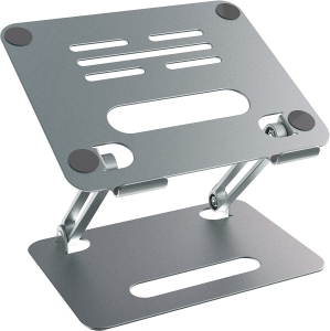 Laptop Stand, Aluminum Computer Laptop Riser for Desk, Ergonomic Adjustable Computer Stand Holder, Notebook Stand