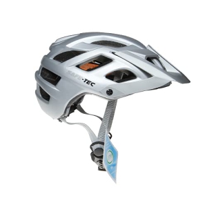 Safe-Tec Thor Helmet Bicycle Smart Helmet with Bone Conduction Speakers and Bluetooth Connected Microphone (Silver, Medium)