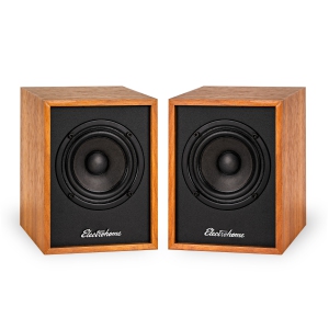 Electrohome Huntley Powered Bookshelf Speakers with Built-in Amplifier, 3" Drivers, Bluetooth 5, RCA/Aux