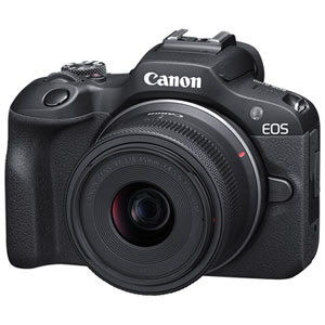 Appareil photo sans miroir Canon EOS R100 avec kit d'objectif 18-45mm IS STM