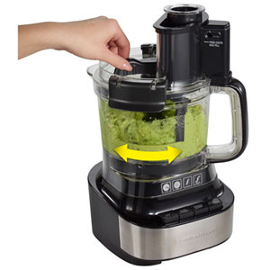 Hamilton Beach 10-Cup Stack & Snap™ Food Processor with Bowl Scraper, Black  - 70822F