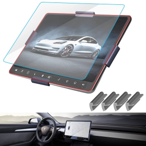 Model 3/Y Tempered Glass Screen Protector Model 3 Model Y 15" Center Control Touchscreen Car Navigation Touch Screen Protector Tempered Glass 9H Anti-Scratch and Shock Resistant fo