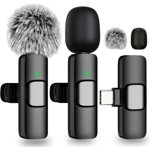 HLD Wireless Dual Professional Wireless Lavalier Microphone for Video Recording, Live Stream, YouTube, Facebook, TikTok, Vlog