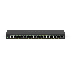 Netgear 16-Port Gigabit PoE+ Compliant Unmanaged Switch with SFP - (GS316EPP-100NAS)