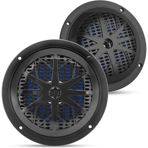 Pyle 5.25 Inch Dual Marine Speakers - 2 Way Waterproof and Weather Resistant Outdoor Audio Stereo Sound System with 100 Watt Power, Polypropylene Cone and Cloth Surround