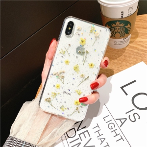 Samsung Galaxy A10e Case Dry Flower Liquide Giliter Soft Slim Shockproof Cover