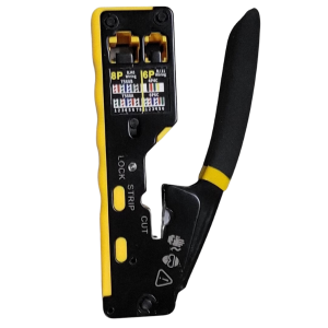 PTCT6088 RJ45 Crimp Network Tool for Cat5 Cat6 Pass Through Stripper Cutter