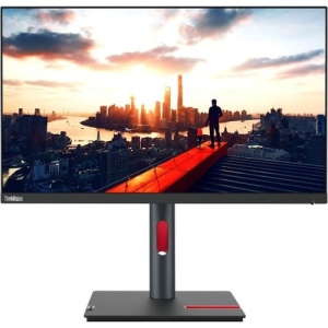 Lenovo ThinkVision 23.8" QHD IPS LED moniteur - Corbeau Noir - (63B3GAR6US)