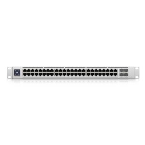 Ubiquiti UniFi 48-port Enterprise Switch with 48 2.5 RJ45 Ports and 4 10Gb SFP+ Ports - Rackmountable - Grey