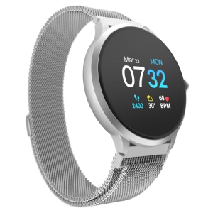 Itouch Sport 3 Stainless Steel Smartwatch with Heart Rate Monitor and Multi-Sport Mode