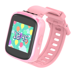 ULTREND Kids Smart Watch with 46 DIY Clock Faces, 500mAh Battery, 1.54-inch Touch Screen, Build-in Speaker, and 9 Fun Games (Pink)
