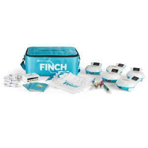 Finch Robot 2.0 Classroom Flock - Coding Robot Pack with micro:bit & USB Charging Hub - Classroom STEM Learning | 5-Unit Kit