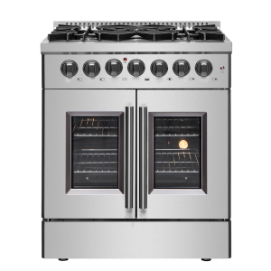Forno Galiano 30-inch Freestanding French Door Dual Fuel Range