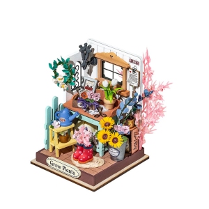 Mind Games 3D Wooden Puzzle Dreaming Terrace Garden Model Kit for Adults Wooden Craft Puzzle for Teens for Kids