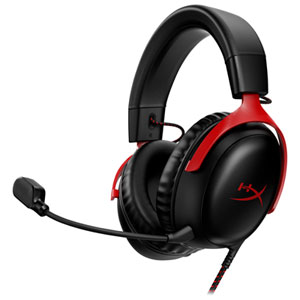 HyperX Cloud III Wired Gaming Headset for Xbox Series X|S / Xbox One / PC / PS4 / PS5 / Nintendo Switch - Black/Red