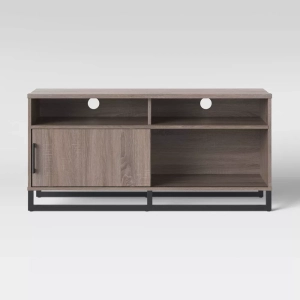 Mixed Material Tv Stand For Tvs Up To 54" Gray - Room Essentials