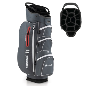 Costway Lightweight Golf Cart Bag with 15 Way Top Divider Individual Putter Well Cooler Bag