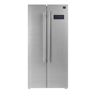 Forno Salerno 33-inch Side-by-Side 15.6 Cu.Ft. Stainless Steel Refrigerator