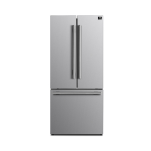 Forno Rizzuto 31-inch French Door Refrigerator/Freezer - VCM Stainless Steel, 17.5 Cu.Ft. with No Frost Technology and Ice Maker