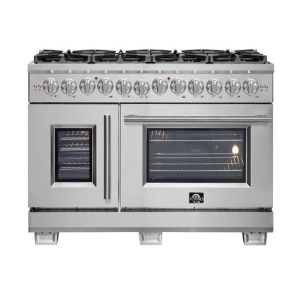 Forno Capriasca 48-inch Freestanding French Door Dual Fuel Range
