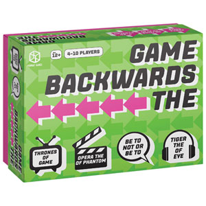 Game Backwards The Card Game - English