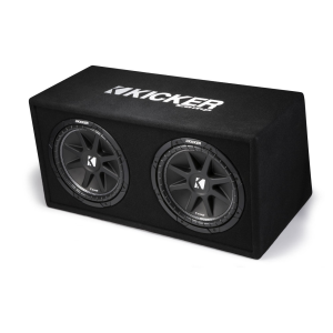 Kicker 43DC122 Dual Comp 12-inch (30cm) Subs in Vented Encl, 2-Ohm, RoHS Compliant