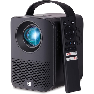 Kodak FLIK HD9 Smart Projector, Portable Mini Projector with Android TV & Bluetooth