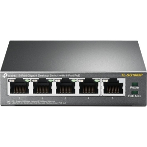 TP-Link TL-SG1005P 5-Port Gigabit Desktop Switch with 4-Port PoE+ (TL-SG1005P)