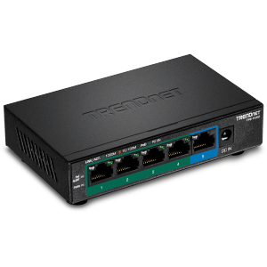 TRENDnet 5-Port Gigabit PoE+ Switch - (TPE-TG52)