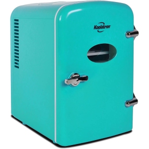 Retro Mini Portable Fridge, 4L Compact Refrigerator for Skincare, Beauty Serum, Face Mask, Personal Cooler, Cute Desktop Accessory for Home Office Dorm Travel
