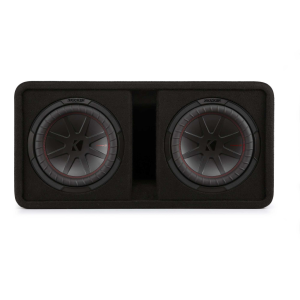 Kicker 48DCWR102 CompR 10"(25cm) dual subwoofers in vented encl, 2ohm, RoHS Compliant