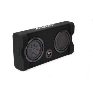 Kicker 48TRTP82 TRTP 8-inch (20cm) Thin Down Firing Subwoofer and Passive Radiator Enclosure, 2-Ohm, RoHS Compliant