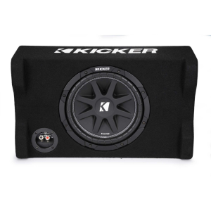 Kicker 48CDF104 Comp 10" (25cm) Subwoofer in Down Firing Encl, 4-Ohm, RoHS Compliant