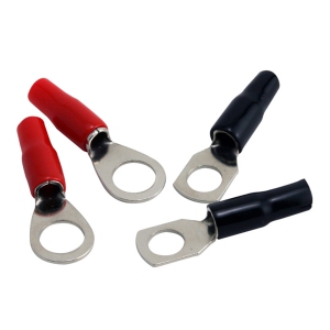 Rockford Fosgate RFTS4 4 AWG Seamed Crimp Style Ring Terminal - 4 Pack