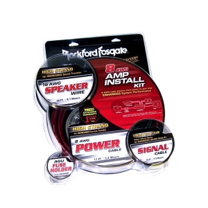 Rockford Fosgate RFK8X 8 AWG Gauge Complete Car Audio Amplifier Installation Kit