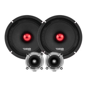 DS18 PRO-X8.4BMPK 550 W Max 8" Midrange Component Car Audio Speakers System