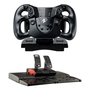 Flashfire WH3205V Monza Racing Wheel Set - Compatible with PC, PS3, PS4, XBOX ONE, XBOX Series X/S, and Nintendo Switch.