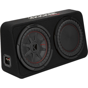Kicker 48TCWRT102 CompRT 10"(25cm) subwoofer in thin profile encl, 2ohm, RoHS Compliant