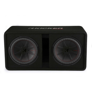 Kicker 48DCWR122 CompR 12"(30cm) dual subwoofers in vented encl, 2ohm, RoHS Compliant