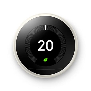 Thermostat intelligent Nest Learning, 3e génération (compatible avec Amazon Alexa), Acier inoxydable.