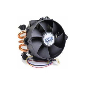 High-Performance AVC LGA775 CPU Fan Cooler with Copper Pipes for Optimal Cooling
