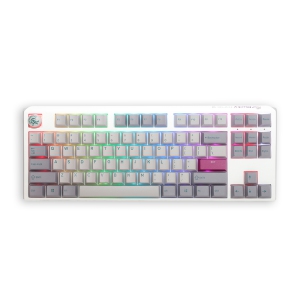 Ducky ONE 3 Mist RGB Hot-Swappable Mechanical Gaming Keyboard Cherry MX Silver Switch TKL Layout (87 Keys)