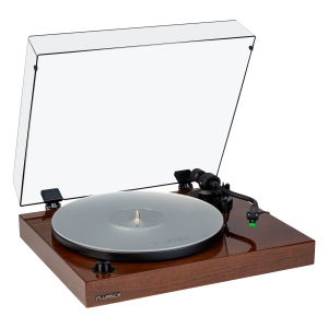 Fluance High Fidelity Vinyl Turntable Record Player, Audio Technica VM95E, Anti-Resonant Platter, Acrylic Mat, Preamp