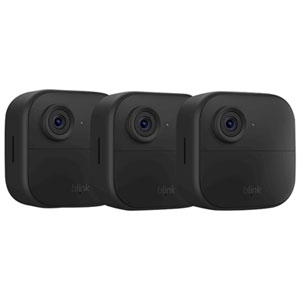 Blink Outdoor 4 Wire-Free 1080p Full HD IP Security Camera System - 3 Pack - Black