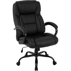 BestOffice Big and Tall Office Chair 500lbs Cheap Desk Chair Ergonomic Computer Chair High Back Executive Chair with Lumbar Support Headrest Swivel Chair for Women Men Adults,Black