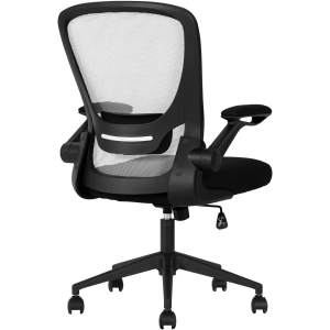 BestOffice Home Office Chair Ergonomic Desk Chair Mesh Computer Chair Swivel Rolling Executive Task Chair with Lumbar Support Arms Mid Back Adjustable Chair for Men Adults,Grey