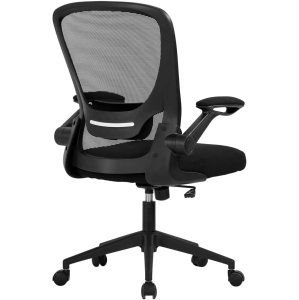 BestOffice Home Office Chair Ergonomic Desk Chair Mesh Computer Chair Swivel Rolling Executive Task Chair with Lumbar Support Arms Mid Back Adjustable Chair for Men Adults,BLACK