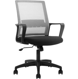 BestOffice Home Office Chair Ergonomic Desk Chair Swivel Rolling Computer Chair Executive Lumbar Support Task Mesh Chair Adjustable Stool for Women Men (Grey)